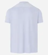 Remera deportiva de manga corta y cuello redondo, confeccionada en tejido de malla de poliéster. Presenta un diseño liso en color marrón con recortes laterales en poliamida.