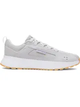 Championes Under Armour modelo Street Mirage de color gris, con parte superior de malla y superposiciones de gamuza, entresuela de EVA blanca y suela de goma con tracción.