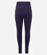 Calza legging deportiva Get Over en poliamida de color azul oscuro, con cintura alta y diseño liso.