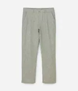 Pantalón de sastrería para hombre de corte recto, confeccionado en mezcla de lino y algodón. Posee trabillas en la cintura, cierre tradicional y bolsillos.