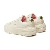 Championes Joma Princeton Lady color blanco, con plataforma y detalles en animal print en el talón. Capellada de cuero sintético con perforaciones VTS para mejorar la ventilación. Plantilla Memory Foam para mayor comodidad.