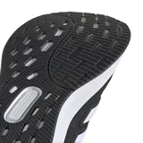 Championes Adidas Ultrarun 5 para hombre, color negro con detalles en blanco y gris. Capellada de malla transpirable, mediasuela con amortiguación Bounce 2.0 y suela Adiwear de gran agarre. Fabricados con al menos un 20% de materiales reciclados.