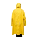 Pilot de lluvia impermeable Diadora, color amarillo, largo con capucha ajustable y bolsillos laterales.
