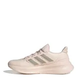 Championes de running Adidas modelo Ultrarun 5 W, color rosado con detalles en tono más oscuro. Presentan una construcción en malla transpirable, sistema de amortiguación Cloudfoam con tecnología Bounce 2.0 y suela Adiwear para mayor tracción y durabilidad.