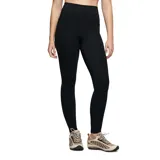 Calza deportiva de tiro alto en color negro, con bolsillos laterales integrados y diseño ajustado al cuerpo.