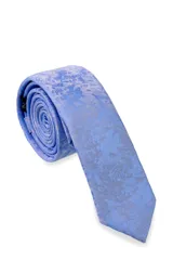 Corbatín celeste con textura.