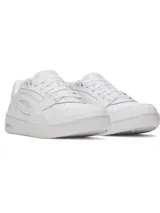 Championes Under Armour UA Flex, color blanco, con parte superior de cuero premium, entresuela de EVA y suela de goma.