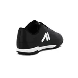 Championes de futbol Austral modelo Teen, color negro con detalles en blanco. Presentan un diseño deportivo con suela apta para césped sintético y logo de la marca en el lateral.