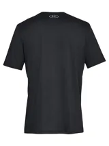 Remera de manga corta Under Armour, color negro, con cuello redondo y logo de la marca estampado en el pecho en tono sobre tono.