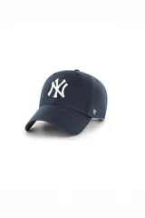 Gorra azul marino con logo de los New York Yankees bordado en blanco y logo de la marca '47 bordado en el lateral.