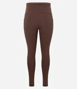 Legging deportivo de tiro alto con cintura texturizada, confeccionado en poliamida y elastano. Presenta un diseño ajustado al cuerpo con largo hasta el tobillo.