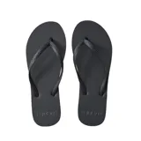 Chancletas Rip Curl modelo Bondi Bloom Open Toe, color negro, con diseño clásico de tiras finas y suela texturizada.