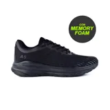 Championes deportivos negros con suela blanca y plantilla con memory foam.