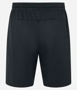 Bermuda deportiva masculina de corte recto, confeccionada en tejido de poliéster ligero y transpirable. Cuenta con cintura elástica con cordón de ajuste y dos bolsillos laterales con cierre de cremallera.
