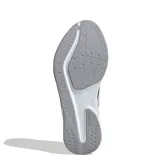 Championes Adidas Duramo Rc2 de mujer, color blanco con las clásicas tres tiras laterales en negro y gris. Confeccionados con exterior de malla transpirable y suela con amortiguación ligera.