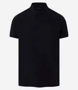 Polo de hombre slim fit color beige, confeccionada en tejido de media malla acanalada de algodón sostenible, con cuello clásico con botones y mangas cortas.