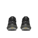 Championes Merrell modelo Speedarc Matis, color negro con detalles en gris oscuro. Presenta un diseño técnico con entresuela de espuma FloatPro, tecnología FlexPlate para mayor estabilidad y suela Vibram MegaGrip. Incluye sistema de cordones elásticos y empeine de malla transpirable con refuerzos de TPU.