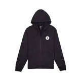 Campera con capucha ajustable, cierre frontal, bolsillos tipo canguro y parche de goma con el logo de Converse Chuck Taylor en el pecho. Confeccionada en tejido French Terry.