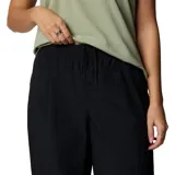 Pantalon de corte holgado y estilo retro, confeccionado en tela técnica con acabado repelente al agua y manchas. Presenta cintura elástica con ceñidor interior, bolsillos laterales y aberturas laterales reforzadas en las perneras para mayor transpirabilidad.