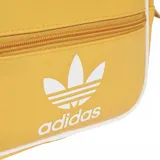 Bandolera Adidas Adicolor Classic Mini color amarillo con logo blanco y ribetes blancos.