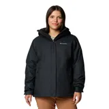 Campera 3 en 1 para mujer, impermeable y transpirable con tecnología Omni-Tech y forro termorreflectante Omni-Heat. Incluye una capa exterior resistente a la intemperie y una capa interior de forro polar desmontable que puede usarse por separado. Cuenta con capucha ajustable, puños y dobladillo regulables, y bolsillos con cierre.