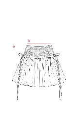 Minifalda negra de tafeta con cintura alta elastizada, diseño con volado y lazos laterales ajustables.