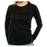 Remera de manga larga Topper, color negro, con cuello redondo y ajuste clásico.