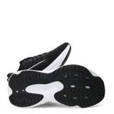 Championes de running Puma Scend Pro 3 para mujer, color negro con detalles plateados y suela blanca amortiguada.