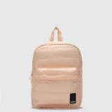 Mochila Bubba de diseño acolchado en color verde menta. Cuenta con un compartimento principal espacioso con cierre, bolsillo frontal con cierre y parche de marca en la parte inferior. Incluye correas acolchadas y es resistente al agua.