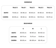 Traje de baño entero de lycra color azul con hilo metálico, con aberturas en el frente y tiras regulables.