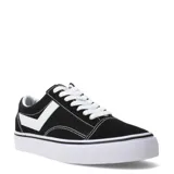 Championes urbanos Pony modelo Garden, de diseño clásico con capellada en combinación de lona y gamuza, color negro con detalles en blanco. Presentan suela de goma vulcanizada y cierre con cordones.