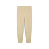 Pantalón de jogging de corte holgado en color crema, con cintura elástica, puños acanalados en los tobillos y logo de la marca bordado en la pierna izquierda.