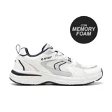 Championes deportivos Hi-Tec Boston Roads, color blanco con detalles en gris y azul marino.