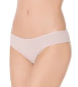 Bombacha bikini de algodón color blanco, con tiro medio.