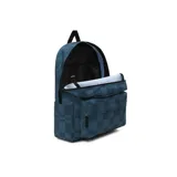 Mochila Vans Old Skool H2O azul con estampado a cuadros.