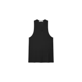 Musculosa de canalé Fear of God Essentials color negro, de corte recto y escote redondo.