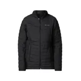 Campera Columbia Silver Falls negra, acolchada, con cierre frontal completo, cuello alto y bolsillos laterales con cierre.