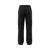 Pantalón de jogging deportivo Adidas modelo Firebird, de color negro, con cintura elástica con cordón de ajuste interno y las clásicas tiras laterales de la marca tono sobre tono. Presenta bolsillos laterales con cierre y el logo del Trifolio bordado en la pierna.