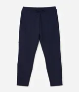 Pantalón de jogging slim color azul marino de la marca Get Over, confeccionado en poliéster con elastano, con cintura elástica y cordón de ajuste.