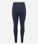 Legging deportiva color verde con cintura alta en contraste color blanco. Confeccionada en tejido de poliamida y elastano, con ajuste ceñido al cuerpo.