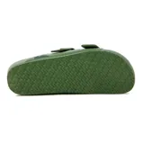 Sandalias Quiksilver modelo Malibu para hombre, color verde militar, con dos tiras ajustables con hebillas y plantilla anatómica.