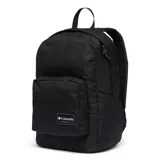 Mochila urbana Columbia de 22 litros, color negro, con compartimento para computadora portátil de hasta 15 pulgadas, respaldo acolchado, bolsillo frontal con cierre y bolsillos laterales para botellas.