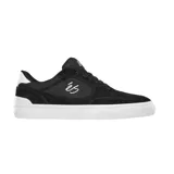 Zapatillas de skate éS modelo Caspian, color negro con detalles en blanco.