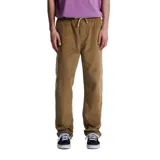 Pantalón de corte recto y relajado confeccionado en pana de algodón de alta densidad. Presenta cintura elástica con cordón de ajuste y bolsillos laterales.