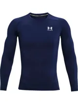 Remera térmica de compresión Under Armour, modelo HeatGear Armour, de manga larga y cuello redondo. Confeccionada en tejido ultraligero con paneles de malla estratégicos para mayor ventilación, diseño ergonómico y mangas raglán para mayor libertad de movimiento.