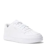 Championes Puma Caven 2.0 de estilo urbano, color blanco, con diseño clásico de corte bajo, perforaciones en la puntera y logo de la marca en el lateral.