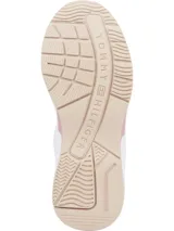 Zapatillas de estilo running con diseño de paneles en malla y cuero, con cordones y suela de EVA.