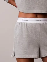 Shorts de estar por casa Calvin Klein confeccionados en punto de algodón, con cintura elástica con logo de la marca y bolsillos laterales.