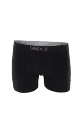 Pack de tres bóxer Legacy Co. de algodón elastizado, con cintura elástica. El pack incluye un bóxer liso color azul marino, uno liso color azul denim y uno liso color negro.