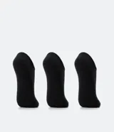 Kit de tres pares de medias invisibles marca Lupo, confeccionadas en tejido de algodón, diseñadas para un ajuste cómodo y discreto.